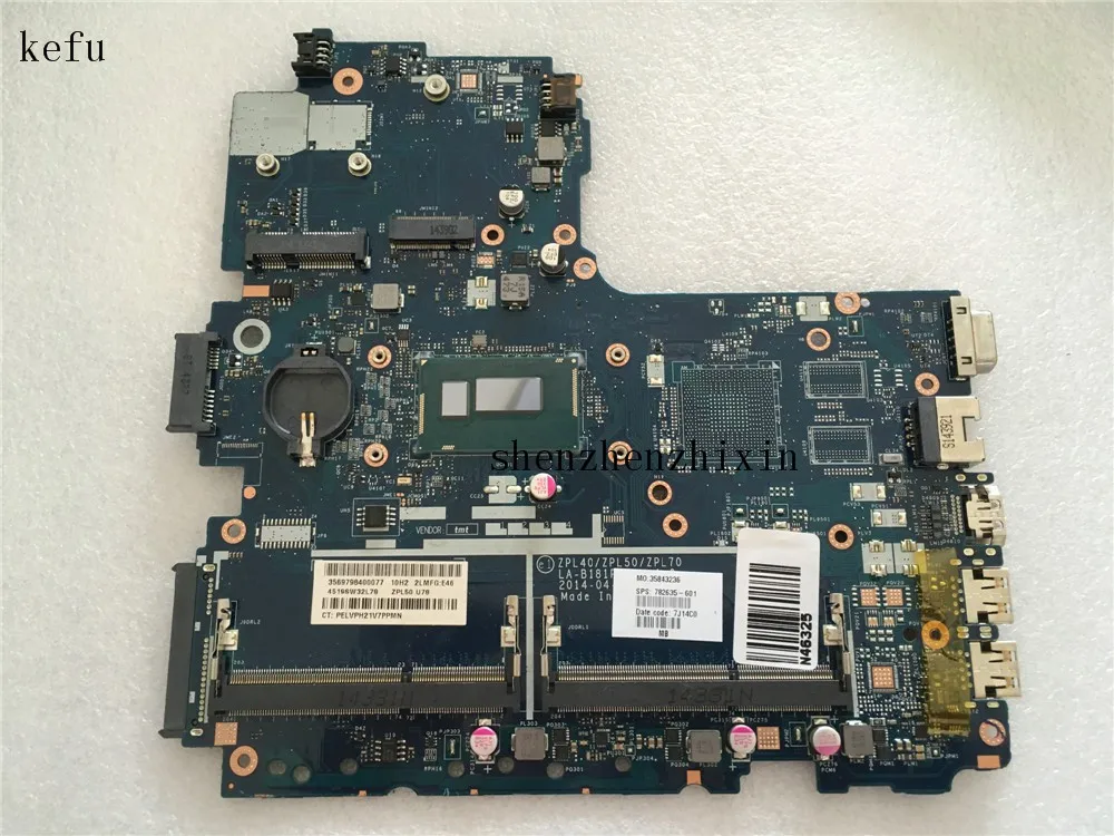 Материнская плата для ноутбука HP Probook 450 G2 материнская DDR3 782635 601 ZPL40/ZPL50/ZPL60 с N2957U