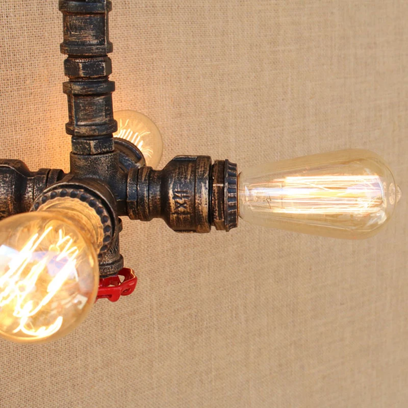 Ретро промышленная лампа в стиле лофт подвесные светильники Lampen водопроводная