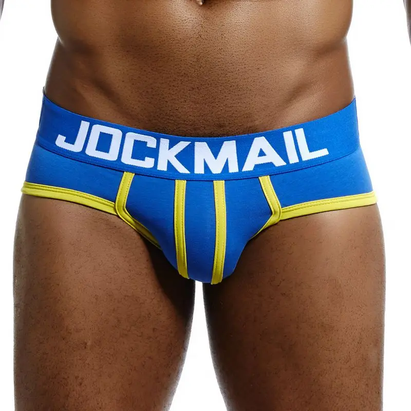 Трусы брифы JOCKMAIL мужские выпуклые хлопковые слипы нижнее белье для геев| |