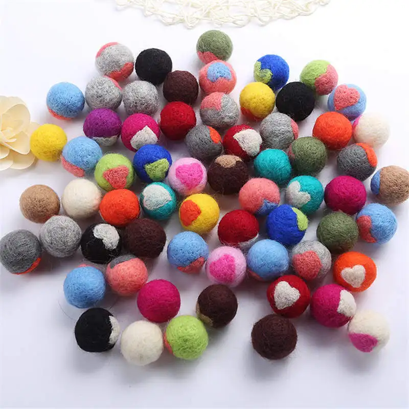 1 шт. Набор для творчества сделай сам из шерстяного войлока в форме сердечка