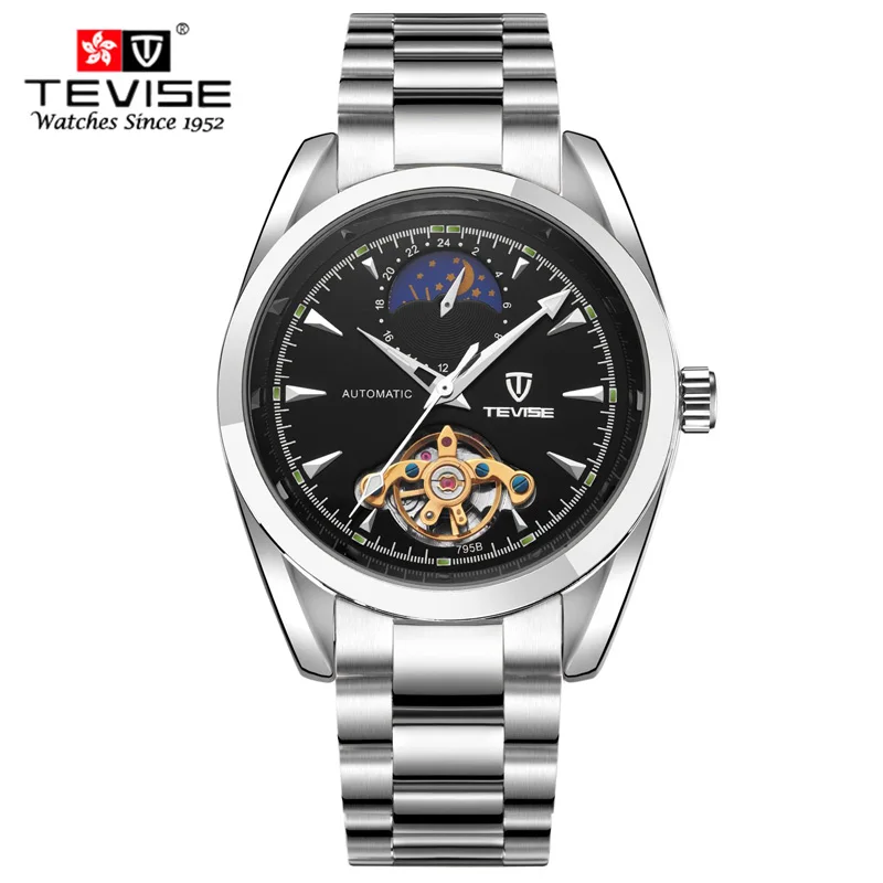 Relogio Masculino TEVISE 795B Роскошные Брендовые Часы для мужчин Tourbillon автоматические