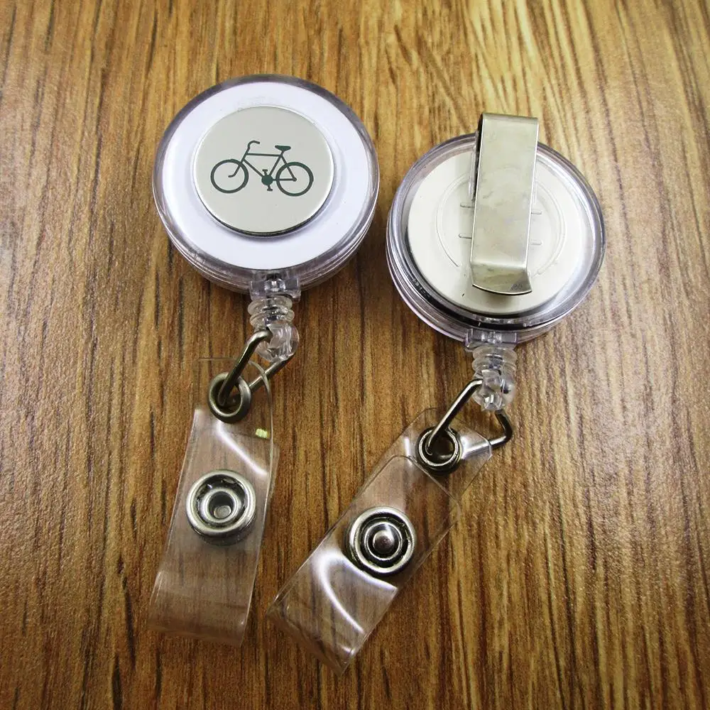 Bicycle ID Badge Reel for Docter Nurse Teacher Student retractable recoil id badge holder work fun