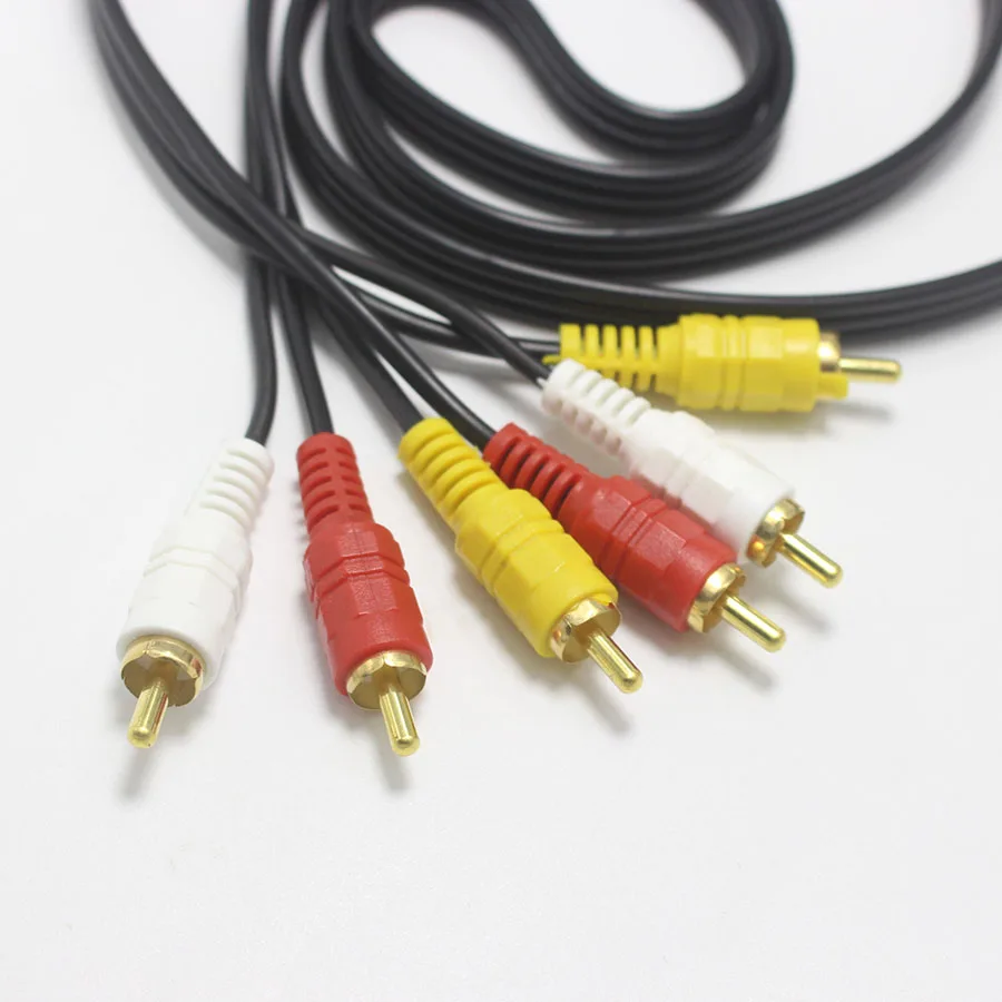 1 шт. RCA штекер от 3 до аудиокабель lotus разъем 5 м удлинитель AUX для Mp3 Pod телефона ТВ