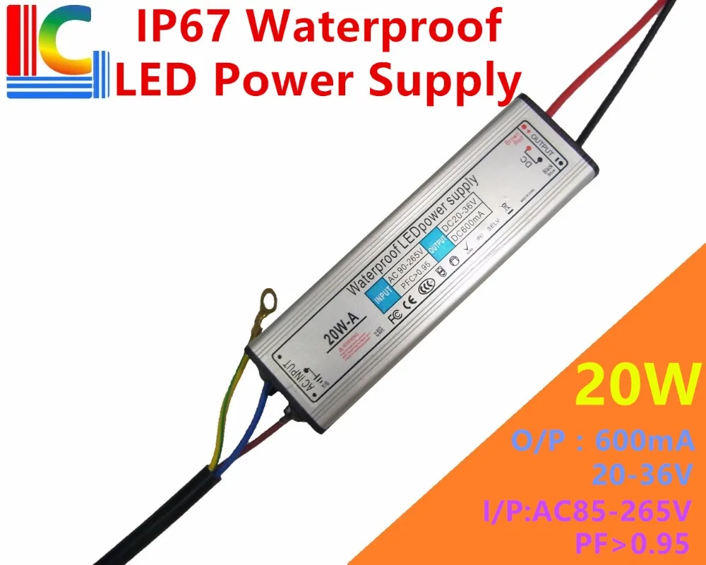 

IP67 Waterproof 20W 30W 40W 50W 60W 70W 80W 90W 100W 120W 150W 200W LED Power Supply 20V - 36V Adapter 110V 220V Transformer