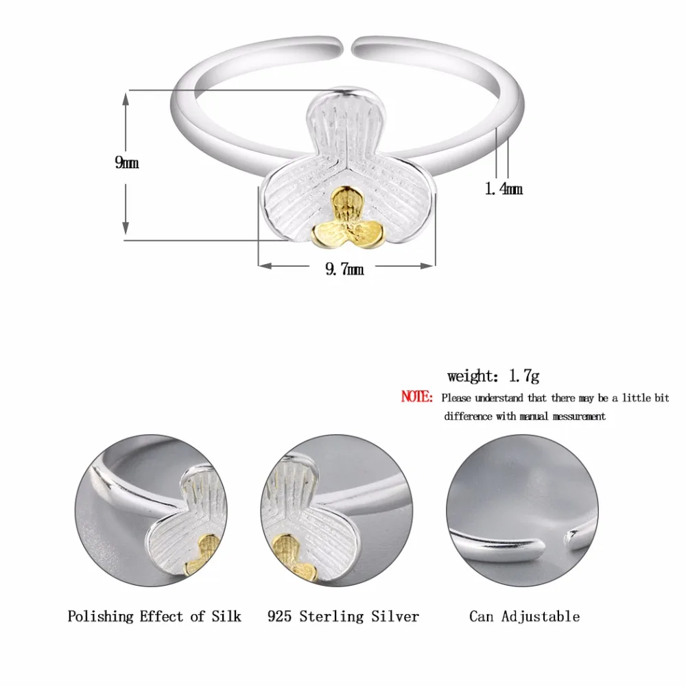 CHENGXUN золотые кольца в форме цветка для женщин и девушек серебряный цвет