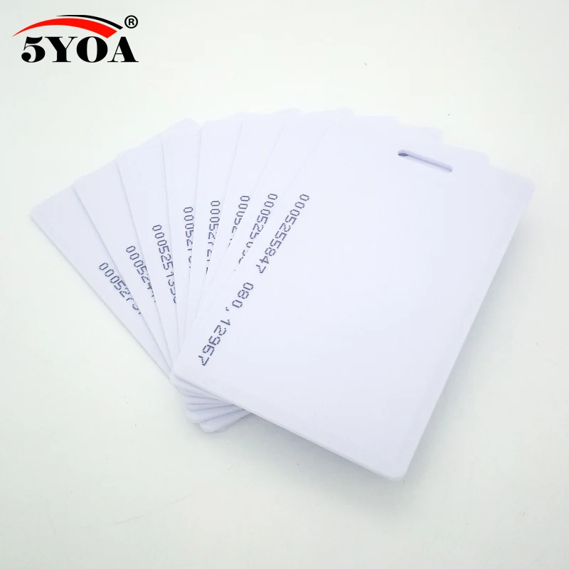 500 шт. 5YOA Толстая EM ID карта RFID 4100/4102 реакция 125 кГц подходит для контроля доступа