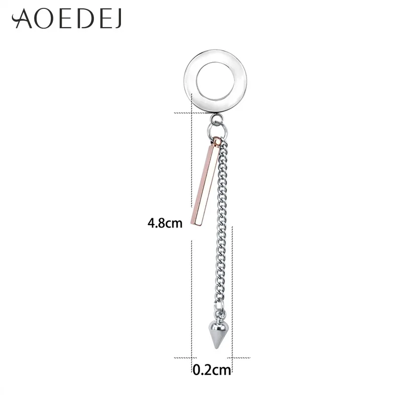 1 Piece AOEDEJ пробки и тоннели пирсинг для ушей из нержавеющей стали пробки для ушей пирсинг для ушей растягивающийся пирсинг расширитель для туннелей пенетран - Окраска металла: 1 Piece