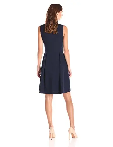 Весна Большие Размеры 3xs-10xl Для женщин Sleeveless Scoop-Neck плиссированные Flare платье благодаря Платье трапециевидной формы с складки живота