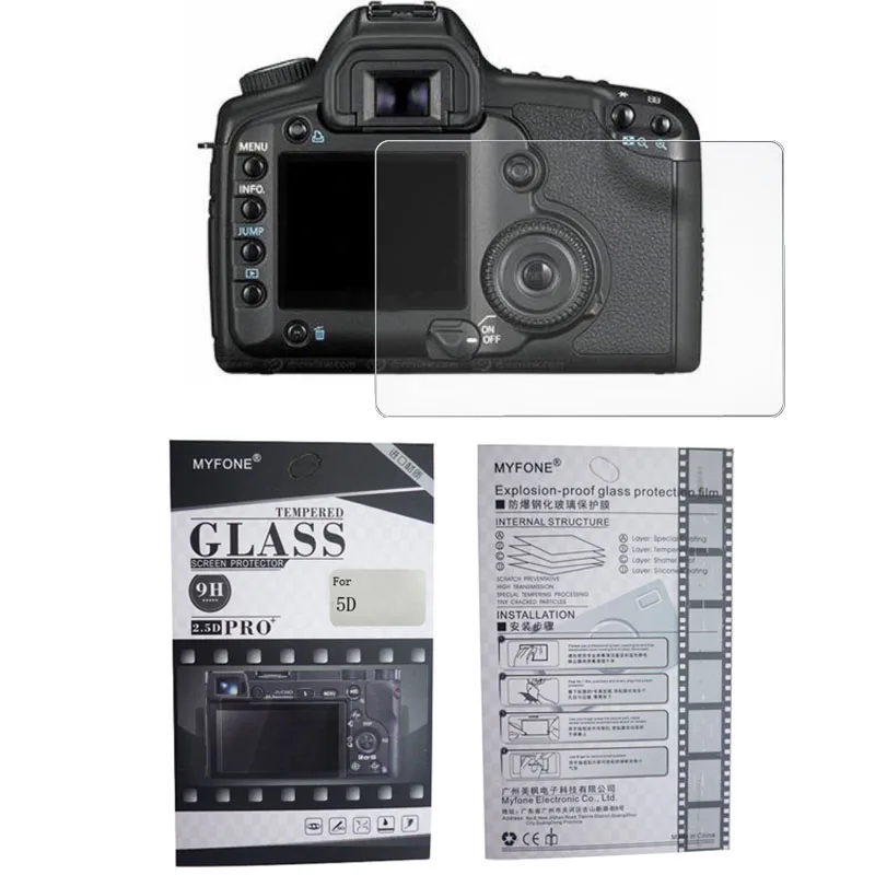 Защитное стекло для камеры Canon 1DX MARK II 5D 6D 50D 60D 70D 77D 80D 200D Rebel T5 1200D Kiss X70|Защита экрана|