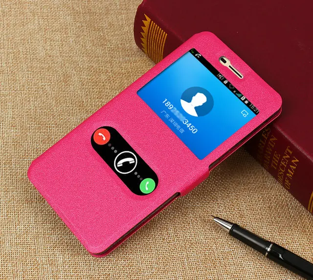KC For Coolpad E502 New arrival ! Double window flip cover case for Modena 2/Coolpad Sky 3/5.5 inch + HQ | Мобильные телефоны и
