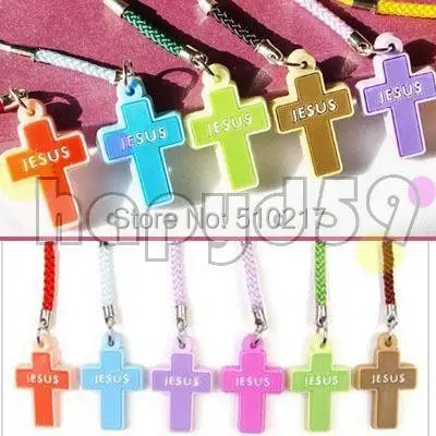 180 шт. Бесплатная доставка сумка на цепочке для телефона с христианским крестом