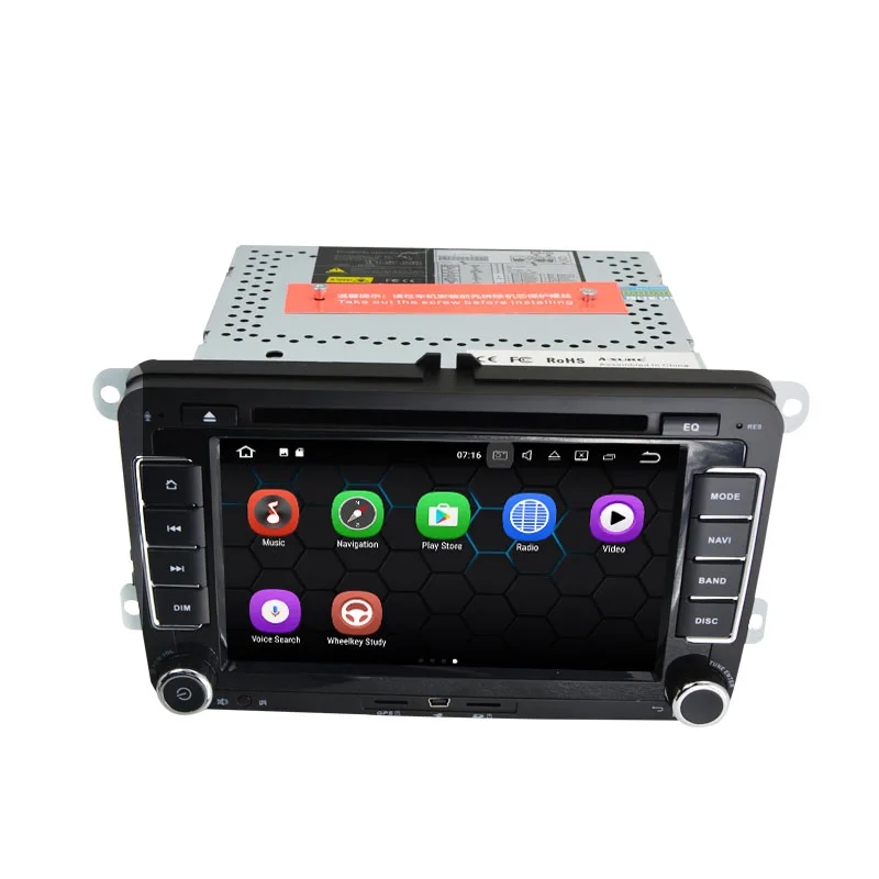 Автомобильный DVD плеер 7 дюймов Android 9 0 2 Гб ОЗУ 32 ПЗУ для Volkswagen Polo Tiguan Skoda Amarok VW Fabia