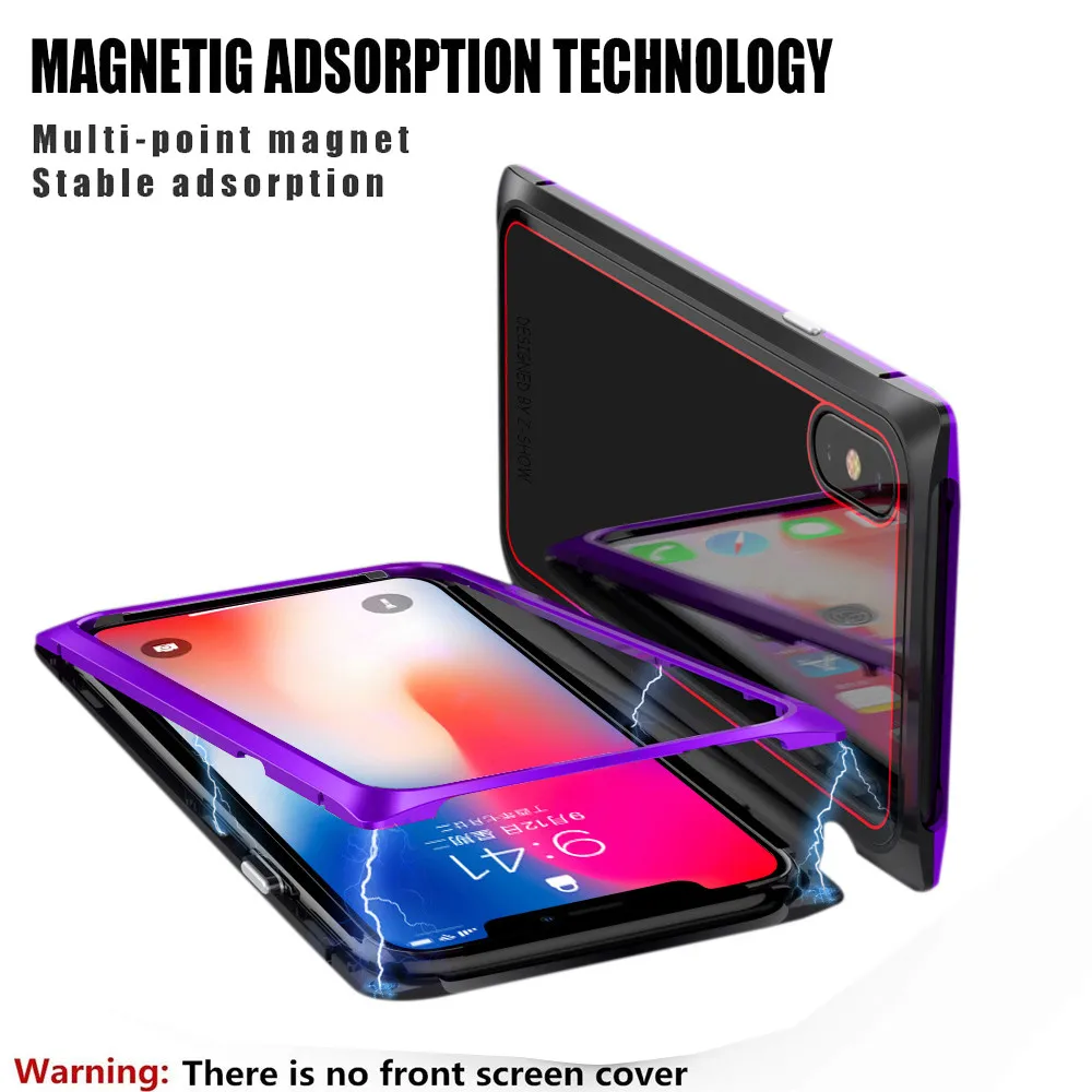 Полностью Защищенный металлический жесткий чехол для iphone XS 5 8 дюйма с защитой от