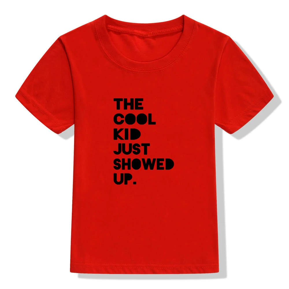 Camiseta con estampado de letras para ni&ntilde;os y ni&ntilde;as, ropa de verano, camisetas bonitas-5