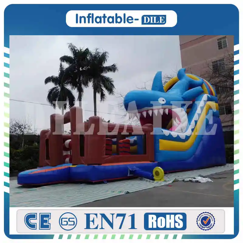 Забавные большие надувные водные игрушки для бассейна Настраиваемые горки