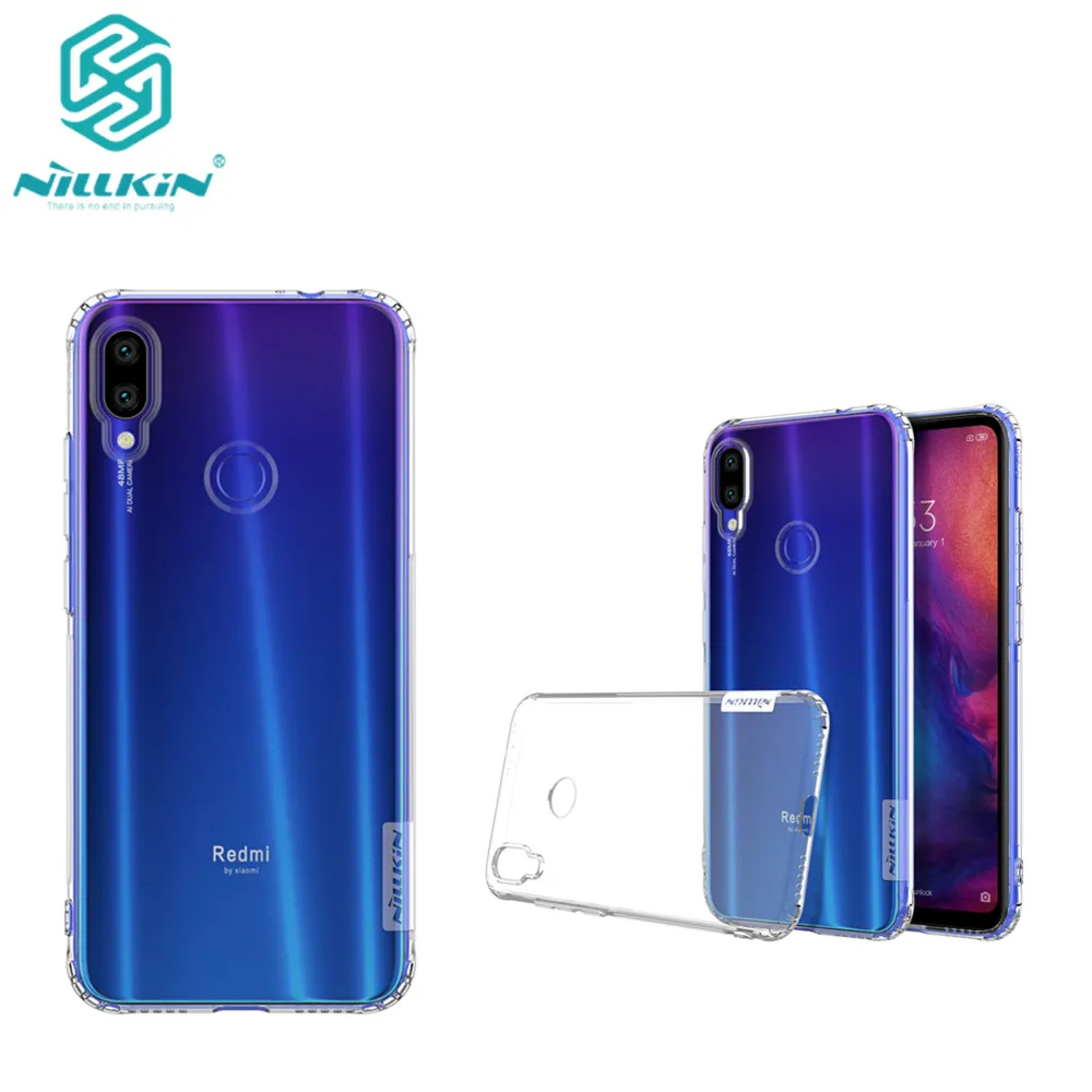Чехол из ТПУ для Xiaomi Redmi Note 7 NILLKIN Nature прозрачный Ультратонкий чехол Pro/Note 7S мягкий