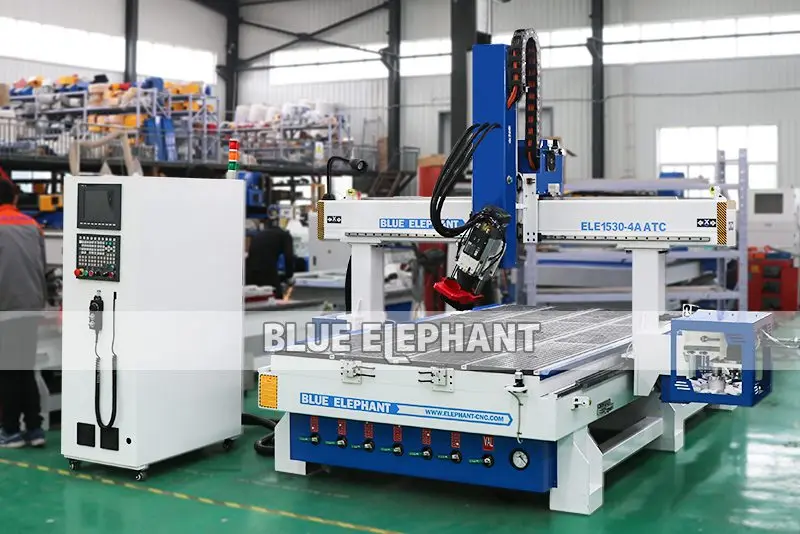 4 осевой фрезерный станок с ЧПУ вращающимся шпинделем Blue Elephant карусель ATC1530|Фрезы