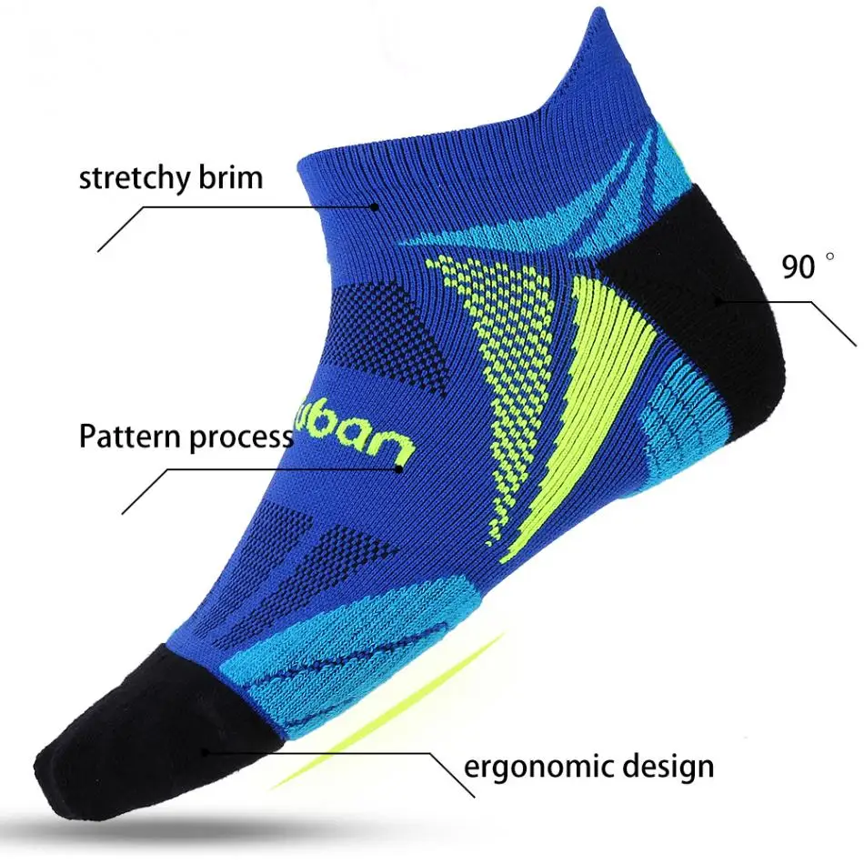 All Seasons Men Cotton Cycling Sports Sock Running Breathable Anti Sweat Wicking Knitting Soft Short Socks for Racing Basketball | Спорт и