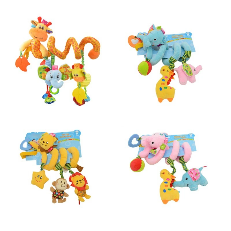 Детская подвесная игрушка кольцо животное погремушка Колыбель для детской