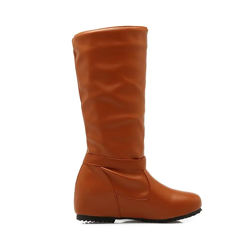 Большой размер стильные дамские сапоги до бедра femininas колена botas masculina zapatos mujer