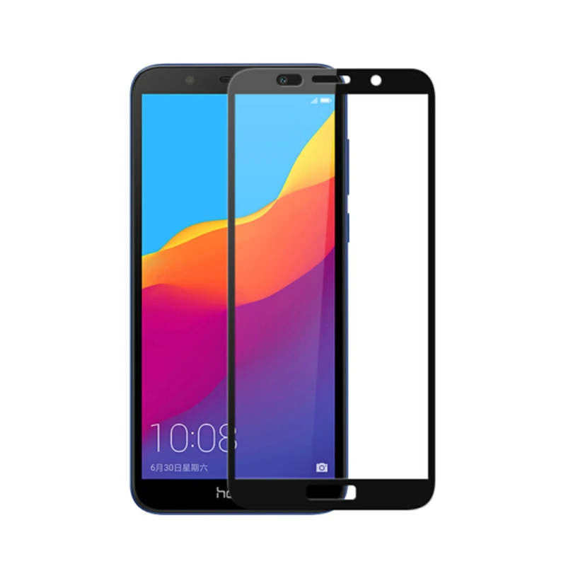 Полное покрытие закаленное стекло для Huawei Y5 2019 2018 2017 Защитная пленка экрана