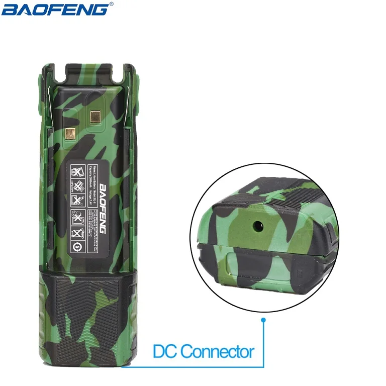 3800mAh camo BAOFENG UV-82 BL-8 7,4 V 2800/3800mAh литий-ионный аккумулятор для Baofeng Walkie Talkie BF-UV82 серия двухстороннее радио UV 82 радио - Цвет: 3800mAh camo