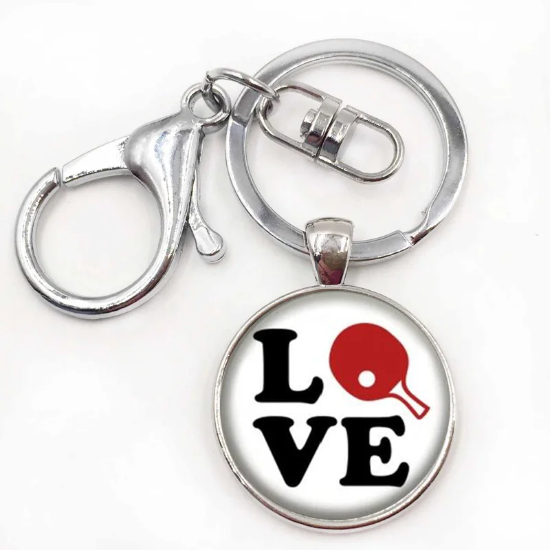 Брендовый художественный брелок для настольного тенниса и пинг понга винтажная