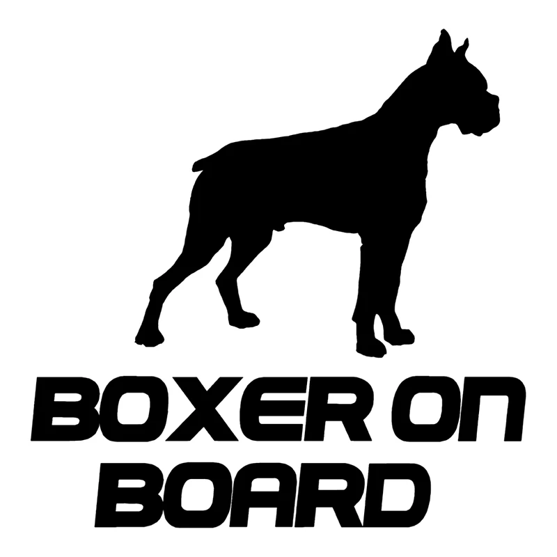 CK2630#14*14см наклейки на авто BOXER ON BOARD водонепроницаемые машину наклейка для