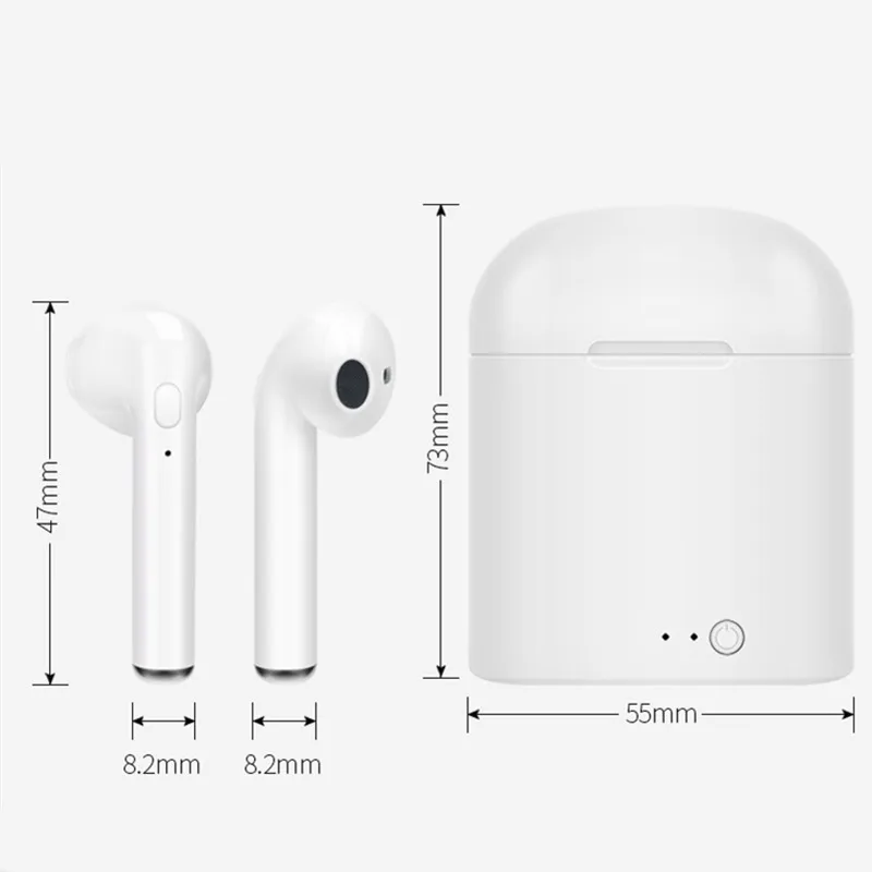 I7s TWS мини беспроводные наушники bluetooth наушники с зарядным устройством спортивные наушники для iPhone Android для samsung Xiaomi huawei