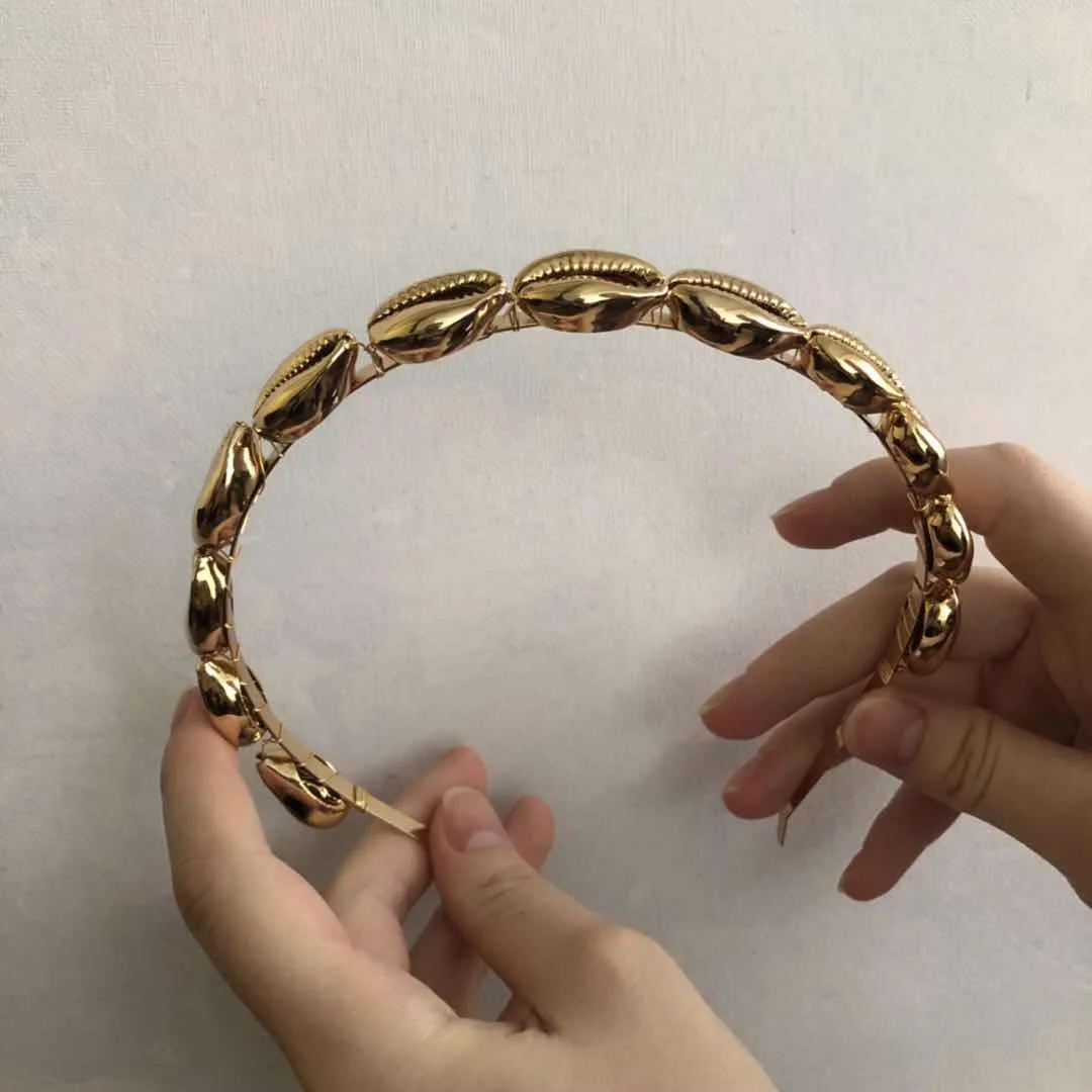 Головная повязка в стиле бохо с натуральным пресноводным жемчугом барокко