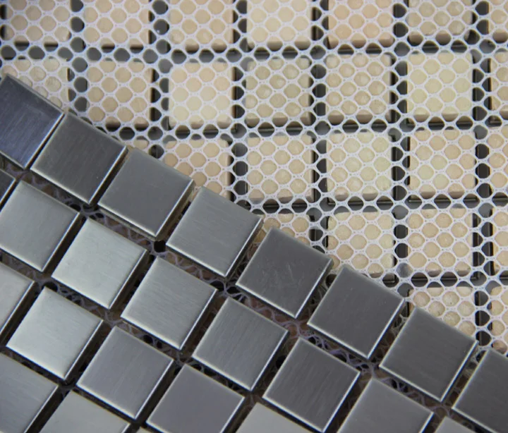 Металлическая мозаичная плитка sqaure из нержавеющей стали кухонная настенная для
