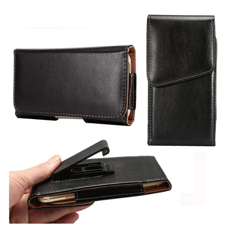 Роскошный горизонтальный ремень клип кобура ПУ кожаный чехол для мобильного