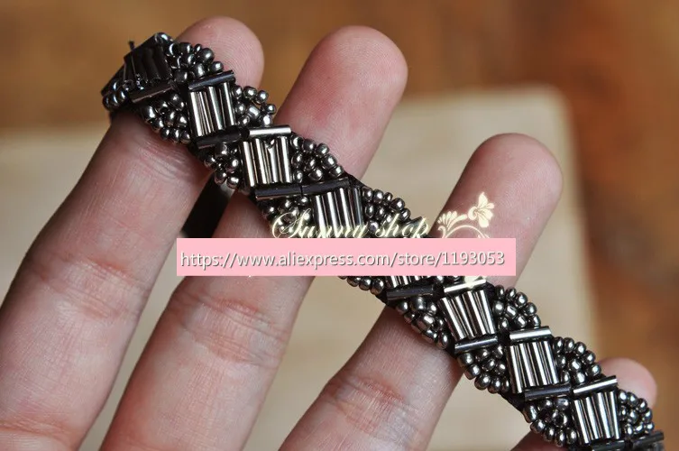 Аксессуары для одежды с белым и черным жемчугом 2 ярда/партия 1 5-2 см воротник