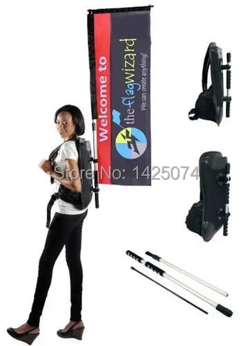 Каплевидный перышко прямой Летающий рюкзак флаг баннерная подставка для рекламы