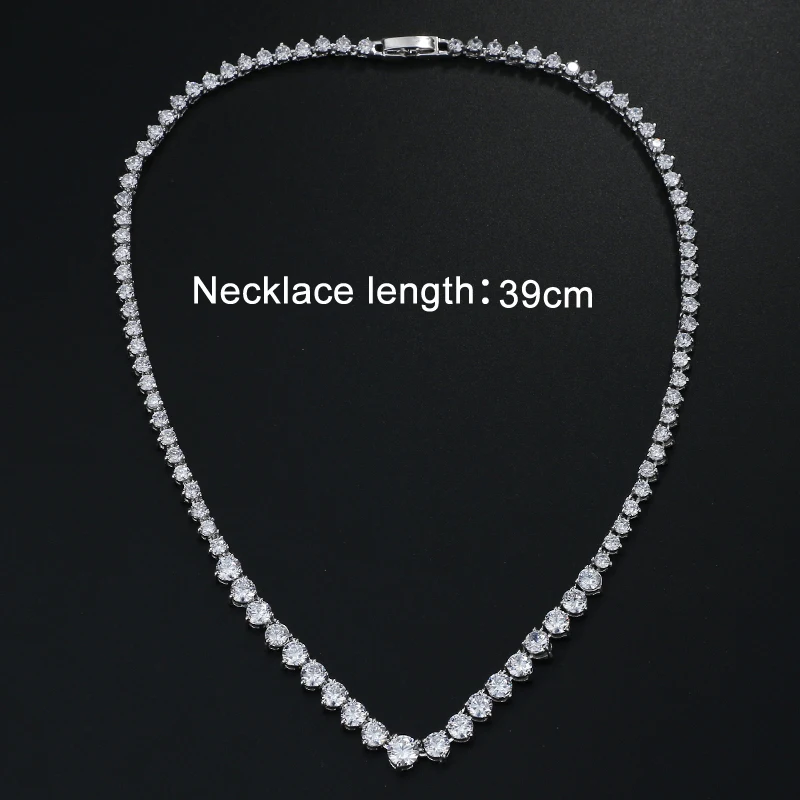 EMMAYA AAA Zircons Потрясающие круглые ожерелья с кристаллами CZ и роскошные вечерние свадебные украшения для свадьбы