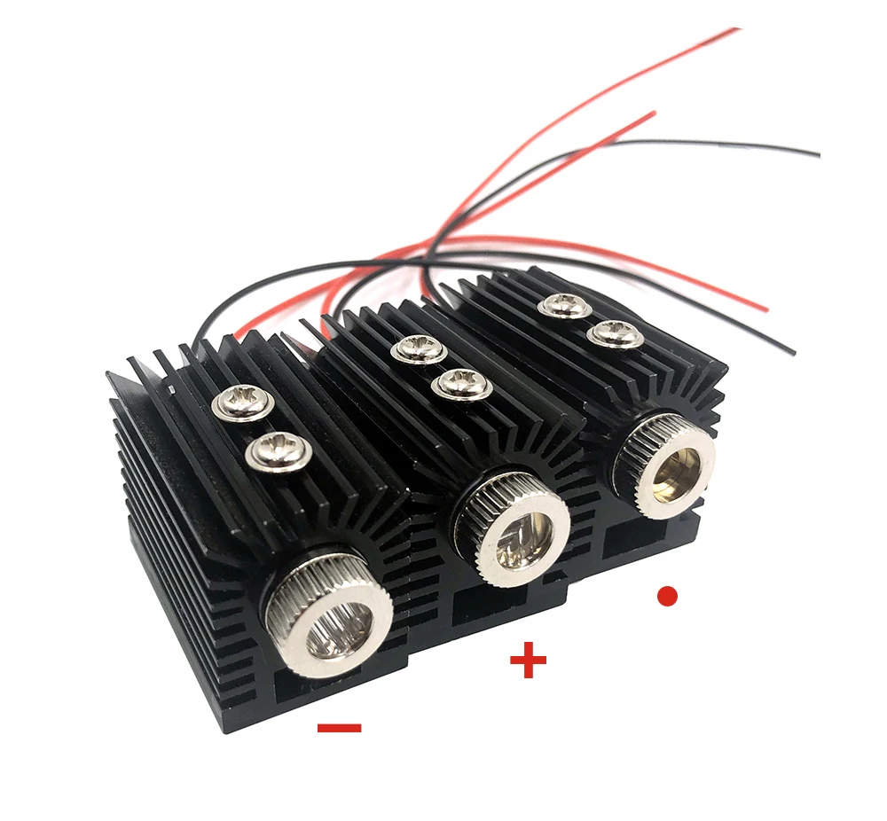 DIY 650nm 5 МВт красная точка/линия/Крест лазерный модуль головка стеклянная линза регулируемый фокус лазерное позиционирование с радиатором