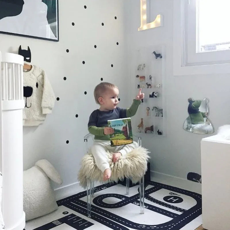 Тканевый автомобильный трек детский коврик для ползания спальни гостиной