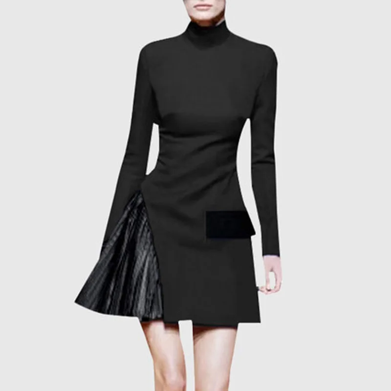 Новинка 2019 женское винтажное платье элегантное черное сексуальное мини-платье