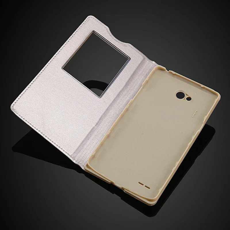 Для LG L80 модный портативный чехол с открытым окном для D380 D375 Роскошный кожаный