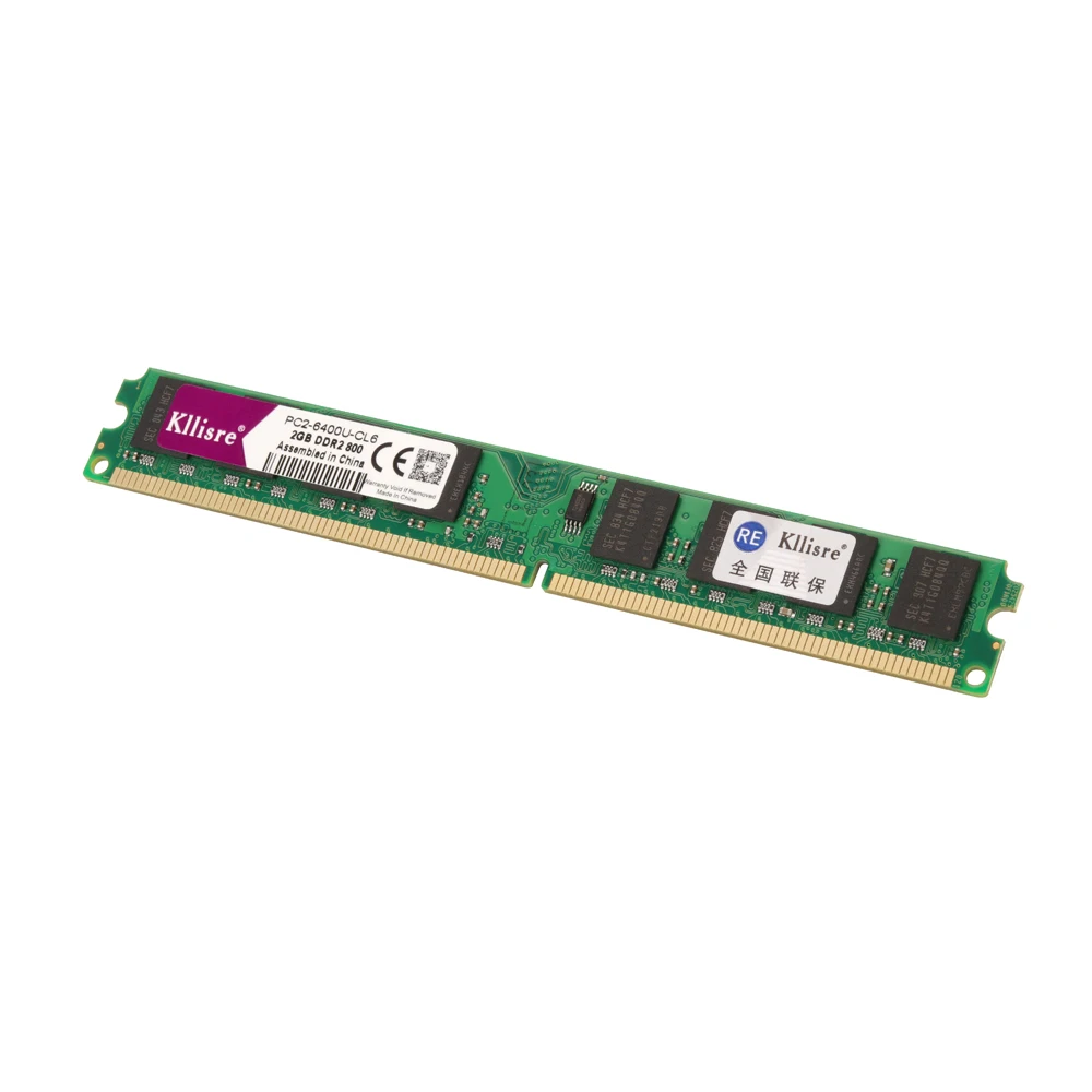 Kllisre DDR2 ОЗУ 2 ГБ 800 667 мГц 1.8 В 240Pin Non-ECC Desktop памяти DIMM системы высокой совместимы |