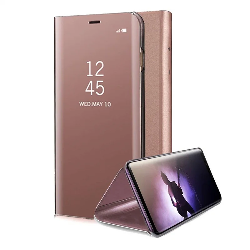 Tongdaytech прозрачный зеркальный умный чехол для samsung Galaxy S9 S8 Plus Note 9 Note 8 S7 S6 Edge Note 5 J7 откидной Чехол с подставкой