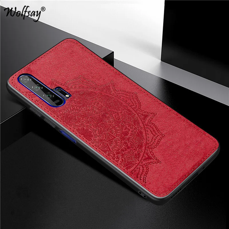 

Huawei Honor 20 Pro Shockproof Soft TPU Silicone Cloth Texture Phone Bumper Huawei Honor 20 Pro Cover Huawei Honor 20 Pro Fundas