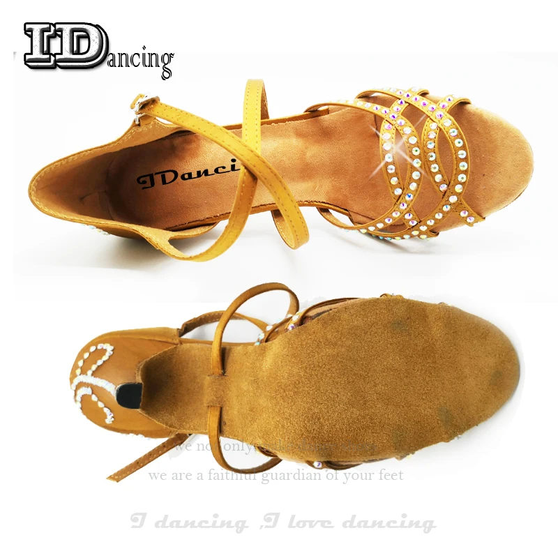 Salsa Latin Dancing Shoes Women Ballroom Rhinestone Party Waltz Sneakers Dance Ladies Wholesale Hot sale JuseDanc | Спорт и