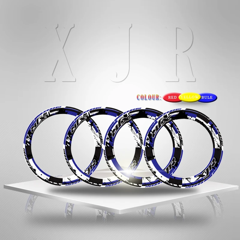 

Motorcycle thick edge outer ring sticker stripe wheel decal X4 for YAMAHA XJR