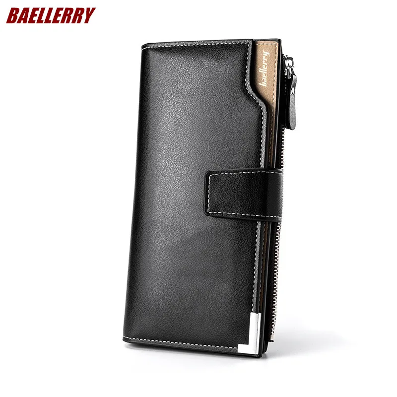 Мужской кошелек monederos короткий деловой из кожи 2019|baellery business|mens small walletsmall wallet |