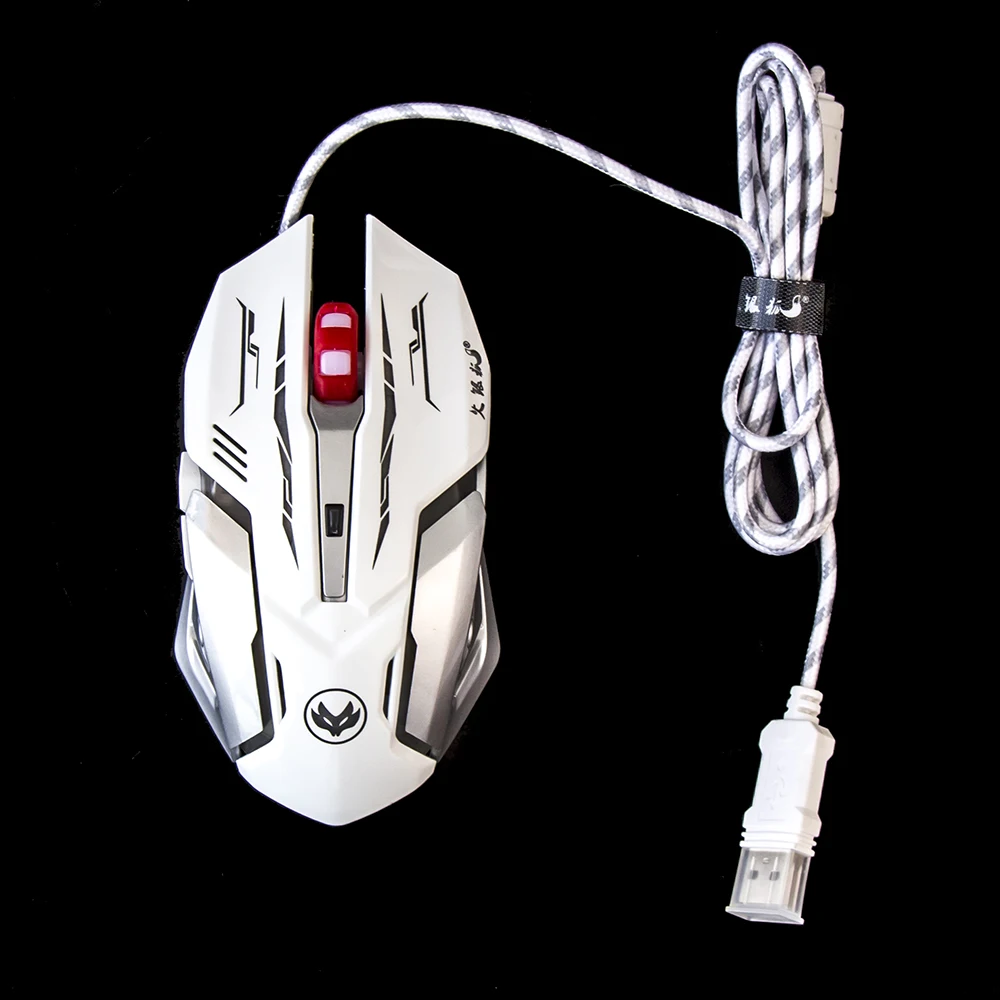 Личность любителей игры Мышь светодио дный оптический 6D USB проводной игровой