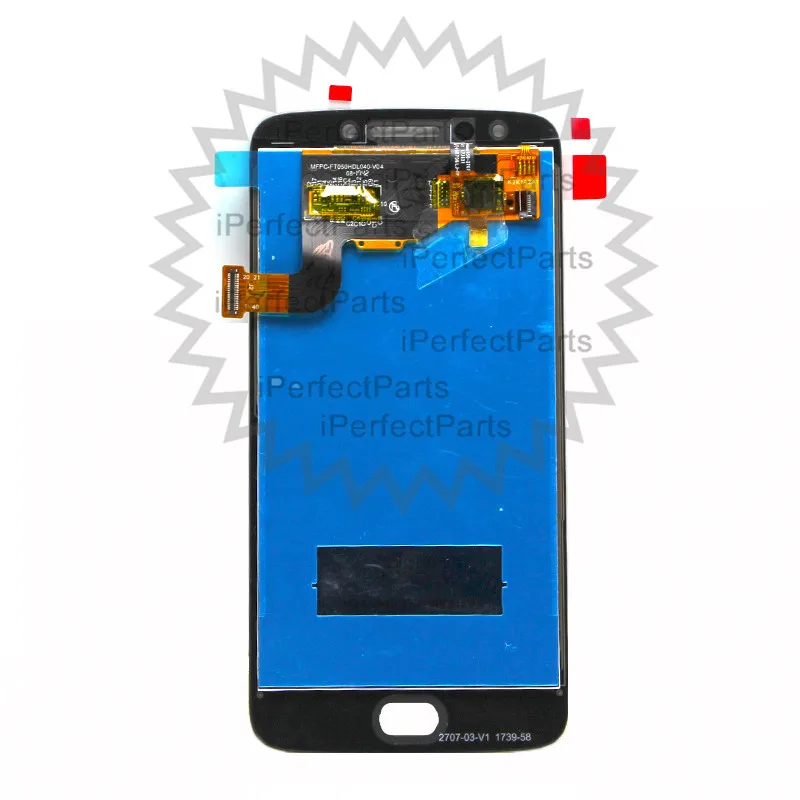 100% тест для Motorola Moto E4 LCD дисплей кодирующий преобразователь сенсорного экрана в