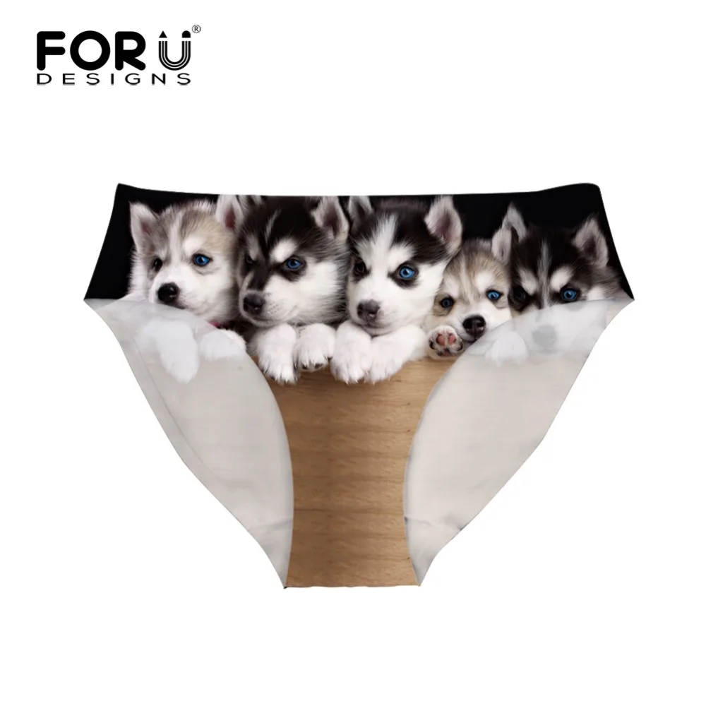 FORUDESIGNS трусики для девочек с забавным рисунком собаки модные женские 3D Животные