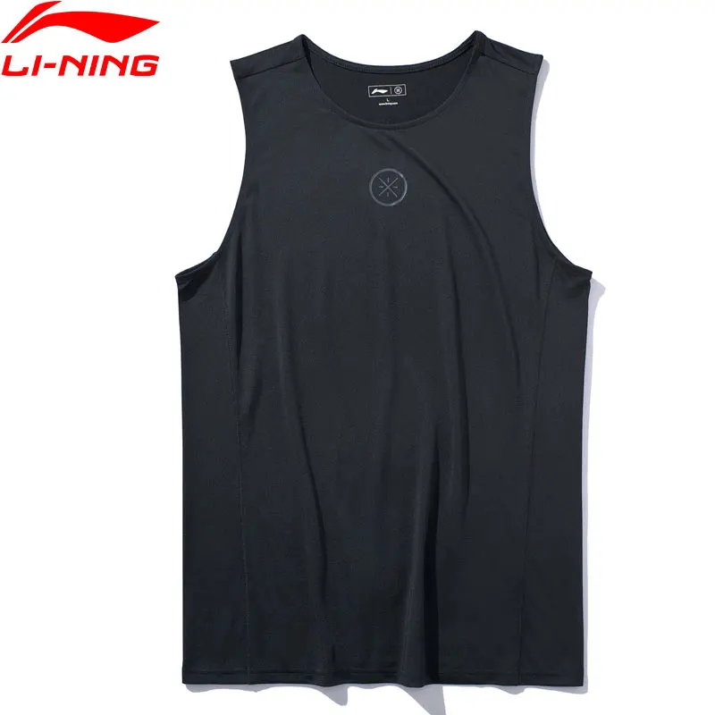 Li-Ning Мужская серия WADE Basketeball Танк Полиэстер Slim Fit комфортная дышащая подкладка спортивные жилеты Топ AVSP085 MBS084