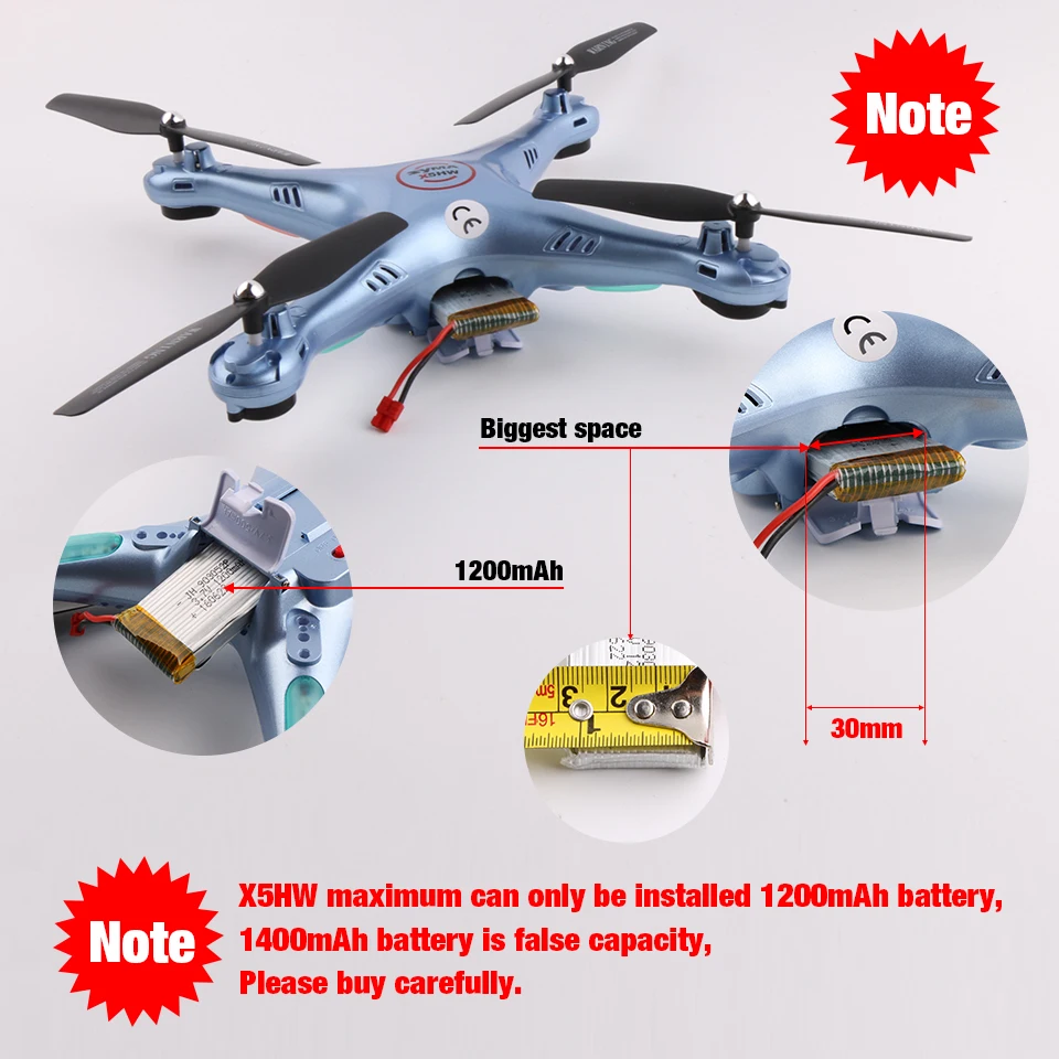 Syma X5HW с видом от первого лица Квадрокоптер дистанционным управлением дрона WI FI